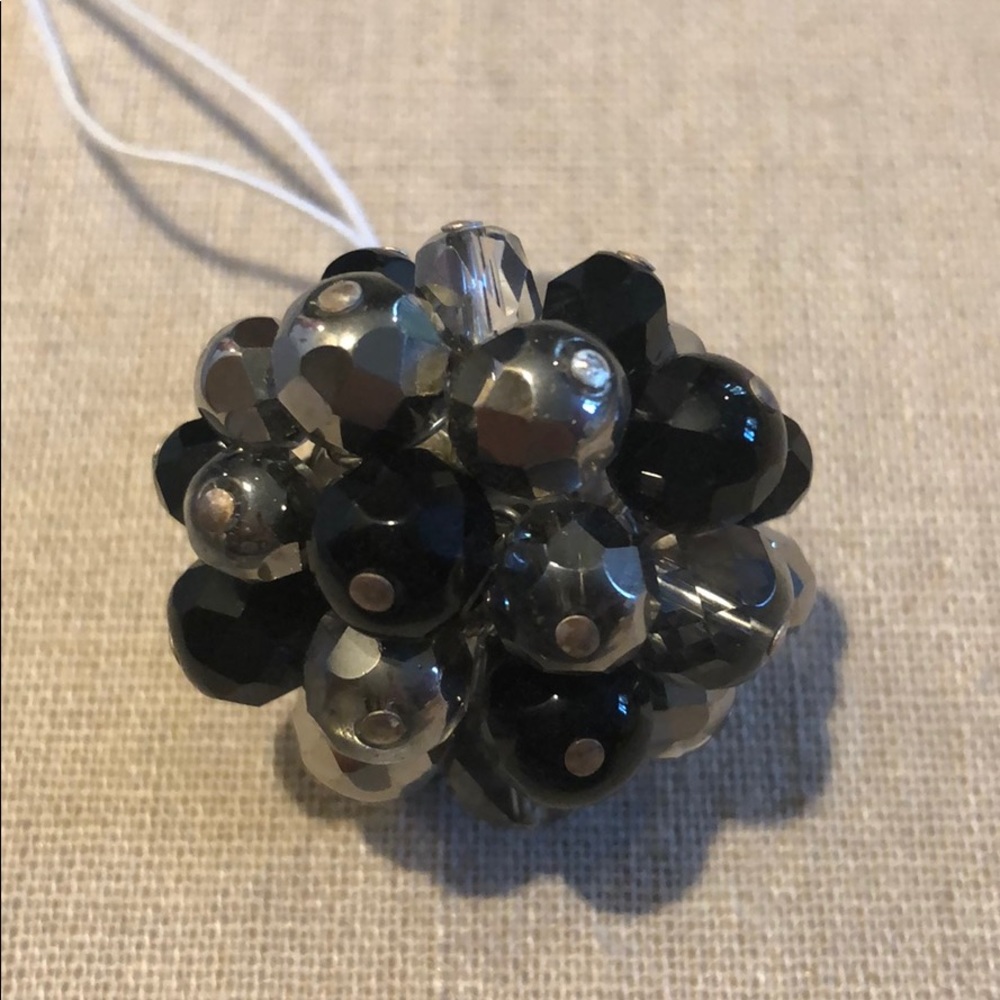 Stella & Dot Sofia Cluster Ring - Black - image 2